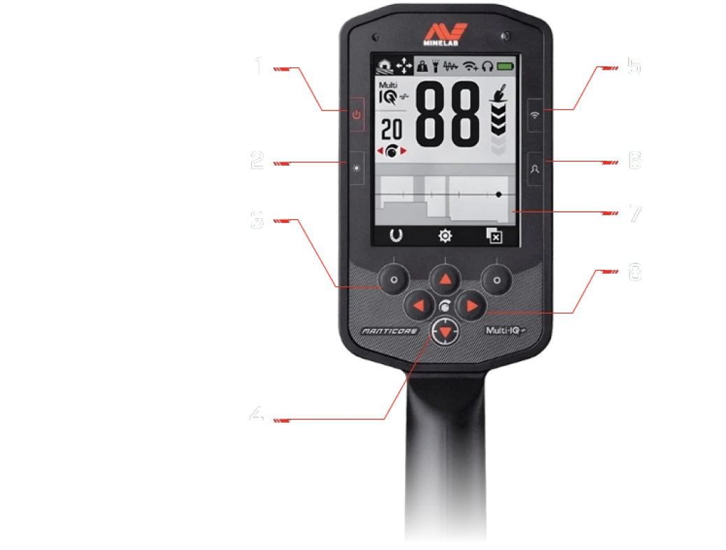Kırıkkale Minelab Manticore - Ekran arayüzü
